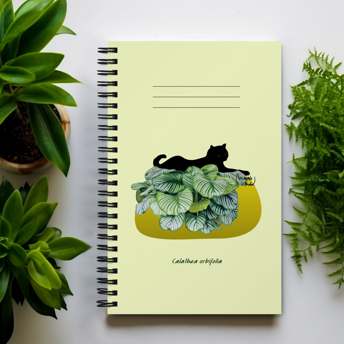 Calathea Spiral Notebook