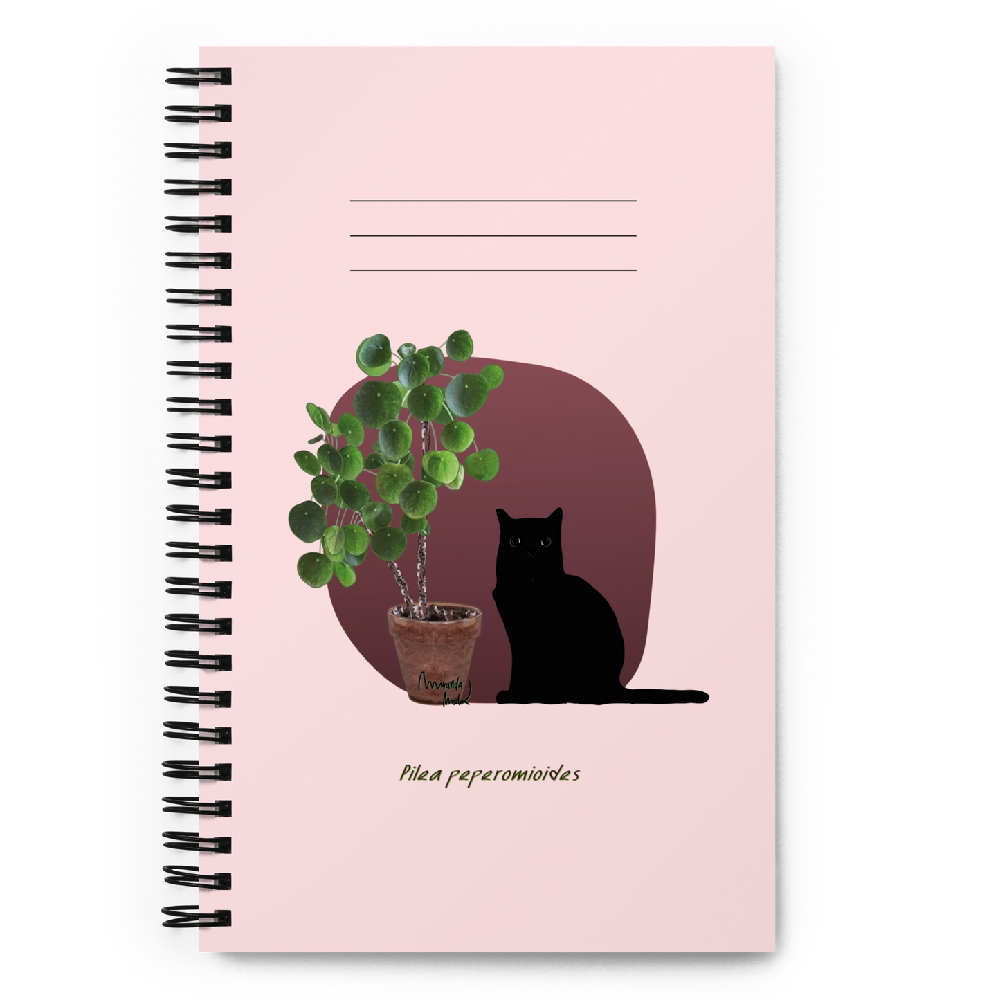 Pilea Spiral Notebook