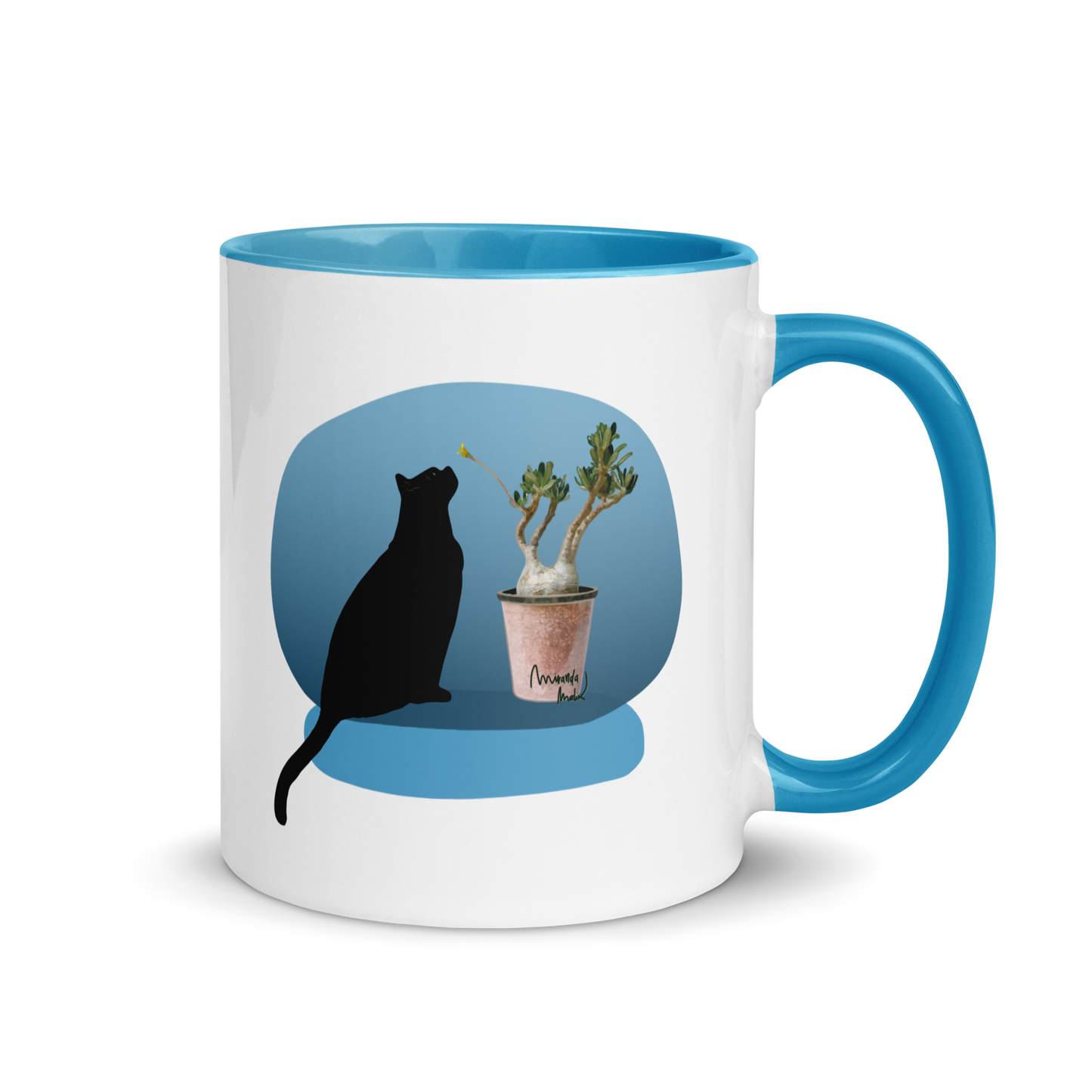 Pachypodium Mug Blue Inside