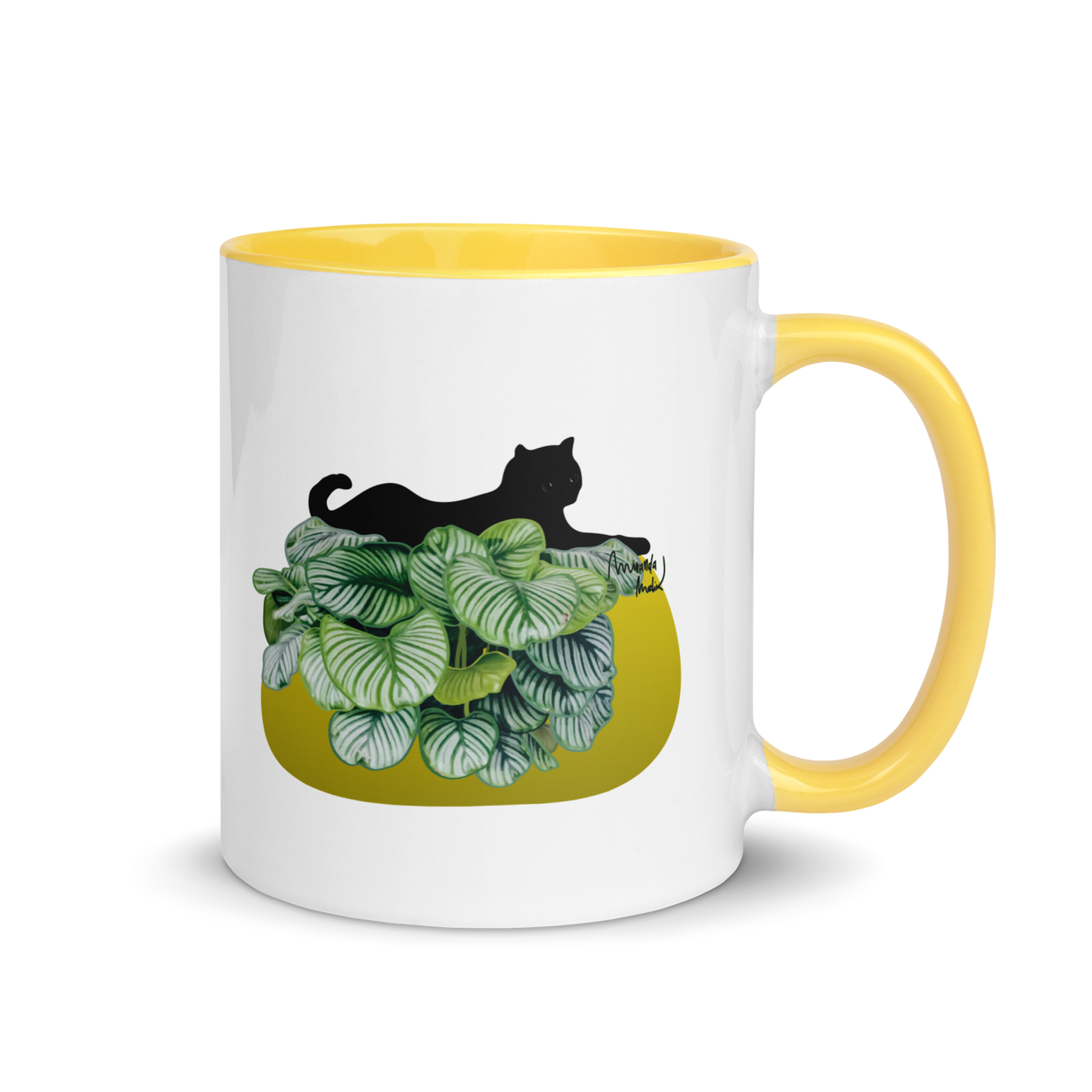 Calathea Mug Yellow Inside